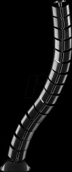 HZ 44 L Desk cable guide, flexible, 15 joints, black