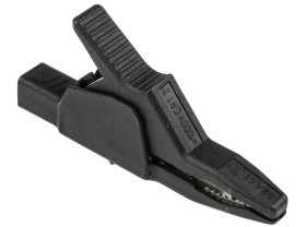 Zacisk krokodylkowy 32A izolowany 30mm Czarny Hirschmann Test & Measurement