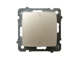 KARO Wyłącznik 2-biegunowy IP-20 zaciski gwintowe ecru perłowy ŁP-11S/m/42 OSPEL