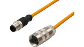 Złącze Kablowe Gniazdo Proste M16 Wtyk Prosty M12 4-Pinowe5m Pur Vk50e225