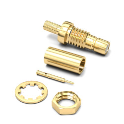 Złącze koncentryczne Montaż na kablu Żeński 50Ω typ złącza Złącze SMB Połączenie zagniatane typ kabla RG316