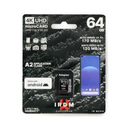 Karta pamięci Goodram IR-M2AA microSD 64GB 170MB/s UHS-I klasa U3 z adapterem