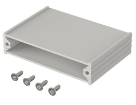 Aluminum enclosure kit, (L x W x H) 71.8 x 50 x 16.4 mm, natural, IP40, 97171050.HMT1