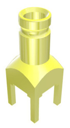 Złącze koncentryczne Montaż na płytce drukowanej Żeński 75Ω typ złącza Złącze 1.0/2.3 Przepust