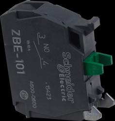 ZBE101 Auxiliary switch block for XB4, XB5, 1 NO contact