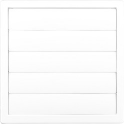 Kratka wentylacyjna z żaluzją 170x170 fi.125 biała 02-310