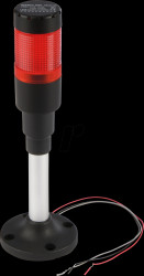 Signalling column, buzzer, red, LED, 24 V AC/DC