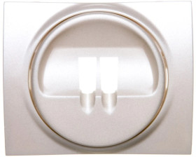 SISTENA LIFE Plakietka gniazda głośnikowego pojedynczego pearl 771500