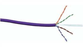 Kabel Kategorii 6, L. Żył: 1Rozmiar: 23 Awg Fioletowy, Niezakończony...