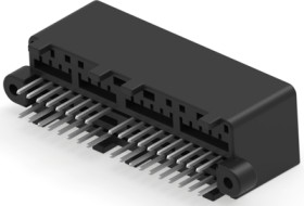 Plug, 36 pole, straight, 2 rows, black, 175977-2