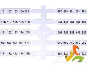 Oznacznik elastyczny (4 x 50 szt.) 151-200 (EO3) 003901778 ETI