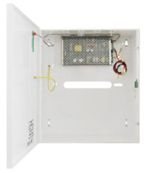 Zasilacz buforowy impulsowy w obudowie metalowej 330x380x173mm HPSB 27,6V/5A/2x17Ah