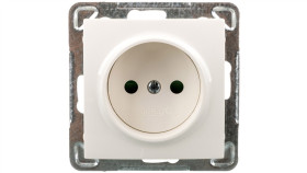 Impresja Gniazdo Pojedyncze B/U Z Przesłonami Ecru Gp-1Yp/M/27