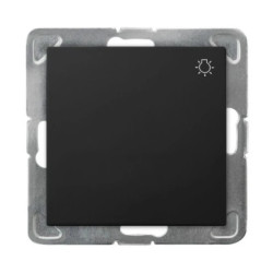 IMPRESJA Łącznik zwierny światło czarny metalik ŁP-5Y/m/33