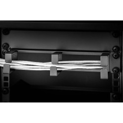 Renkforce RF-3429154 Server rack cabinet cable duct 10 inch Black 19&quot; 1 U