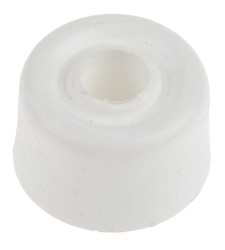 Stoper do drzwi, PVC, śr.: 32mm, Biały