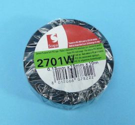 TAŚMA SCAPA BLACK PCV 0,13x15mm x 10mb