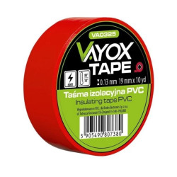 Taśma izolacyjna PVC 19mm x 10yd czerwona VA0325 Vayox