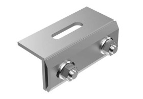 Uchwyt montażowy z regulacją na rąbek blaszany z dwoma załamaniami - K-24-Z