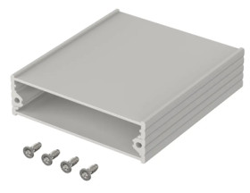 Aluminum enclosure kit, (L x W x H) 71.8 x 80 x 20.4 mm, natural, IP40, 97172080.HMT1