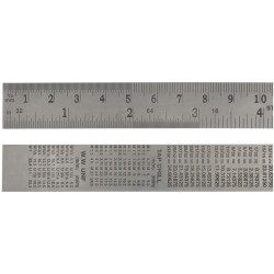 Faithfull FAIRULE300SS Steel Rule 300mm / 12in x 25mm