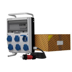 Rozdzielnica budowlana na stojaku z kablem TD-S/FI SKHU 6x230V Schuko Doktorvolt DV-9351-D