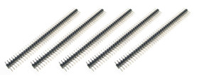 Opencircuit Male headers 2x40 straight 2.00mm black - 5 pieces