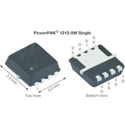 Pojedyncze tranzystory MOSFET Typ N-kanałowy 18 A PowerPAK 60 V Rozszerzenie 8-pinowy Do montażu na płytce drukowanej 62