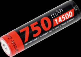 139988 Industrial cell, Li-ion, 14500, 3.7 V, 750 mAh, button top