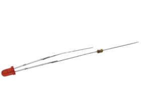 Dioda led 3mm czerwona, matowa 230V 5szt