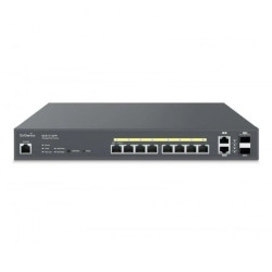 Switch zarządzalny 8x RJ45 Gigabit PoE+130W, 2x Uplink Cloud ECS1112FP