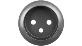 Celiane Plakietka Gniazda 2P/2P+Z Grafit 067912