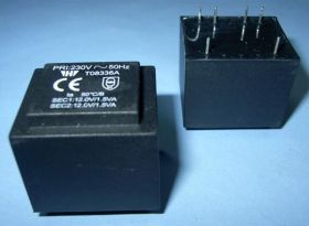 TO-8336A 2x12V/3,0VA TRAFO PCB