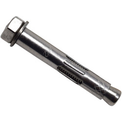 MASONMATE 0839M580075SS Stainless Steel Hex Nut Sleeve Anchor M12 x 75mm (25)