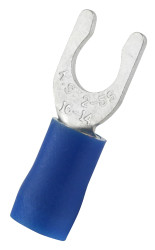 Konektor zaciskowy płaski Izolowane, 5.3mm, Niebieski 14AWG 2.5mm² 16AWG 1.5mm² RS PRO