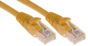 Kabel kat. 5e U/UTP Żółty 10m
