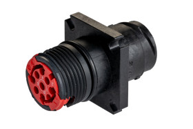 Złącze wielostykowe przemysłowe 9-pinowe Montaż na kołnierzu Wtyczka Souriau Sunbank by Eaton