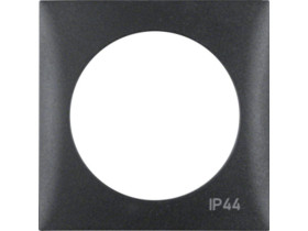 Integro Flow Ramka 1 pojedyncza z nadrukiem "IP44" bez uszczelki antracyt 918272595 HAGER