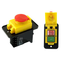 Przeł. do elektr.DKLD DZ07BK10p przycisk przemysłowy,wyłączik (STOP)