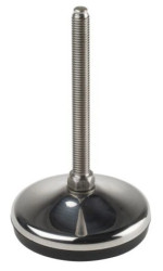 Regulowane nóżki, Ø 80mm, M10, 160, 1000kg 70Shore A, RS PRO