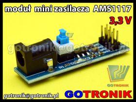 Moduł zasilania AMS1117-3V3 z gniazdem DC