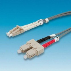 ROLINE Patchcord światłowodowy 50/125um LC-SC 10m szary