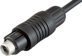 Złącze wielostykowe przemysłowe 4-pinowe Subminiaturowe Montaż na kablu Wtyczka binder