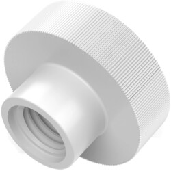 Knurled nut, M4, W 12 mm, H 7 mm, outer Ø 12 mm, PA, DIN 466, 002.18.649