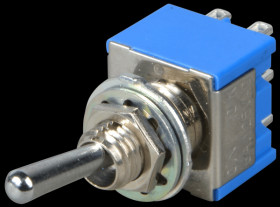 MS-500F-B Toggle switch, 2-pin, 6 A - 125 V AC, on-on