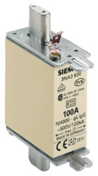 Wkładka topikowa NH000 100A gG 500V wersja standard zaczepy nieizolowane 3NA3830