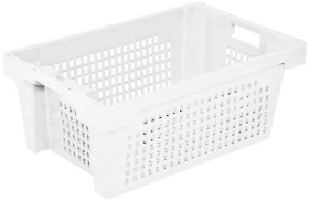 BRB Lagertechnik 1658587 Pojemnik obrotowy do sztaplowania nadaje się na żywność (D x S x W) 600 x 400 x 250 mm naturaln