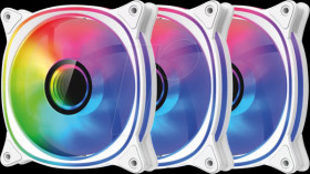 LC-CF-120-ARGB-KIT-R-W LC Power ARGB Reverse fan set of 3, 120 mm, white, with controll