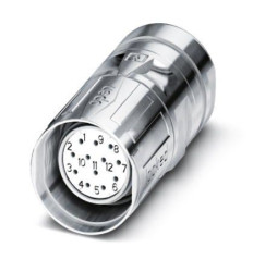 Złącze wielostykowe przemysłowe 17-pinowe M23 Montaż na kablu Gniazdo Phoenix Contact