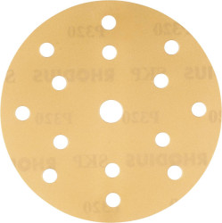 Rhodius 333216 RHODIUS SKP15 V, 100 krążków rzepowych 150 mm, kształt CK 861, ziarno 320, ALPHAline do uniwersalnego zas